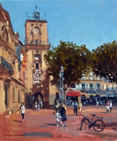 "Clock Tower Aix afternoon" 30 x 25cm
£350 framed £295 unframed